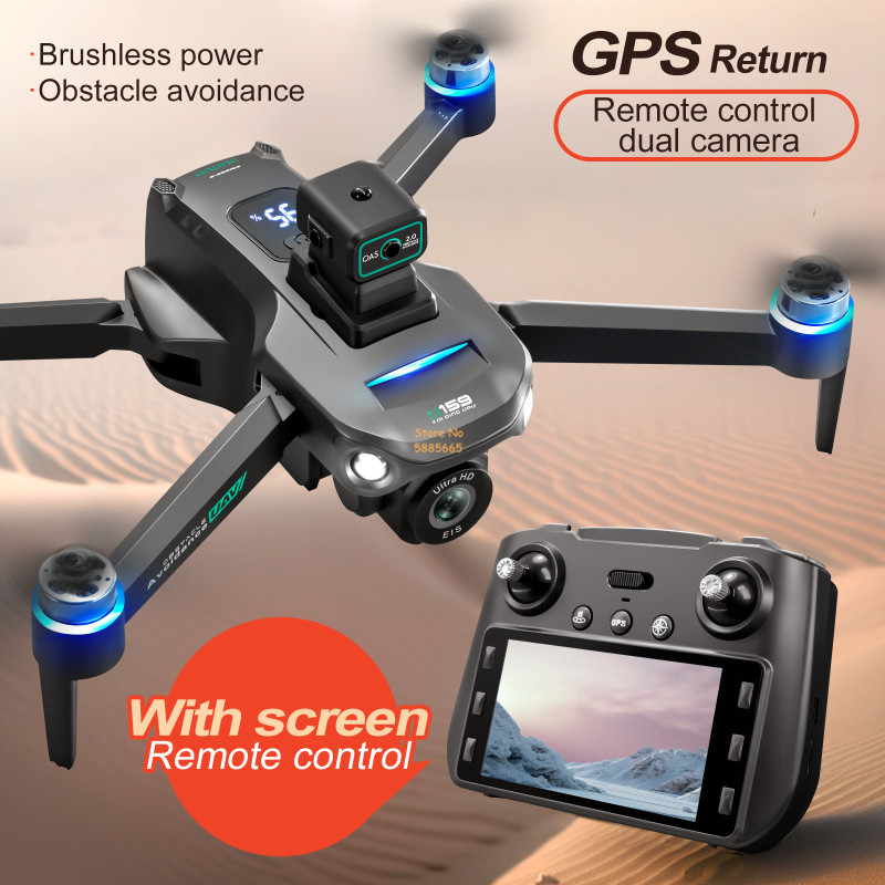 Drone Controller Screen - 8k câmera dupla 5g wifi fpv