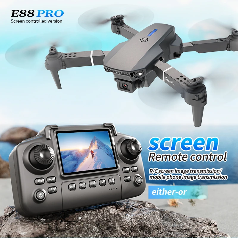 Profissional e88 pro drone com - Drone Controller Screen avaliação e preço